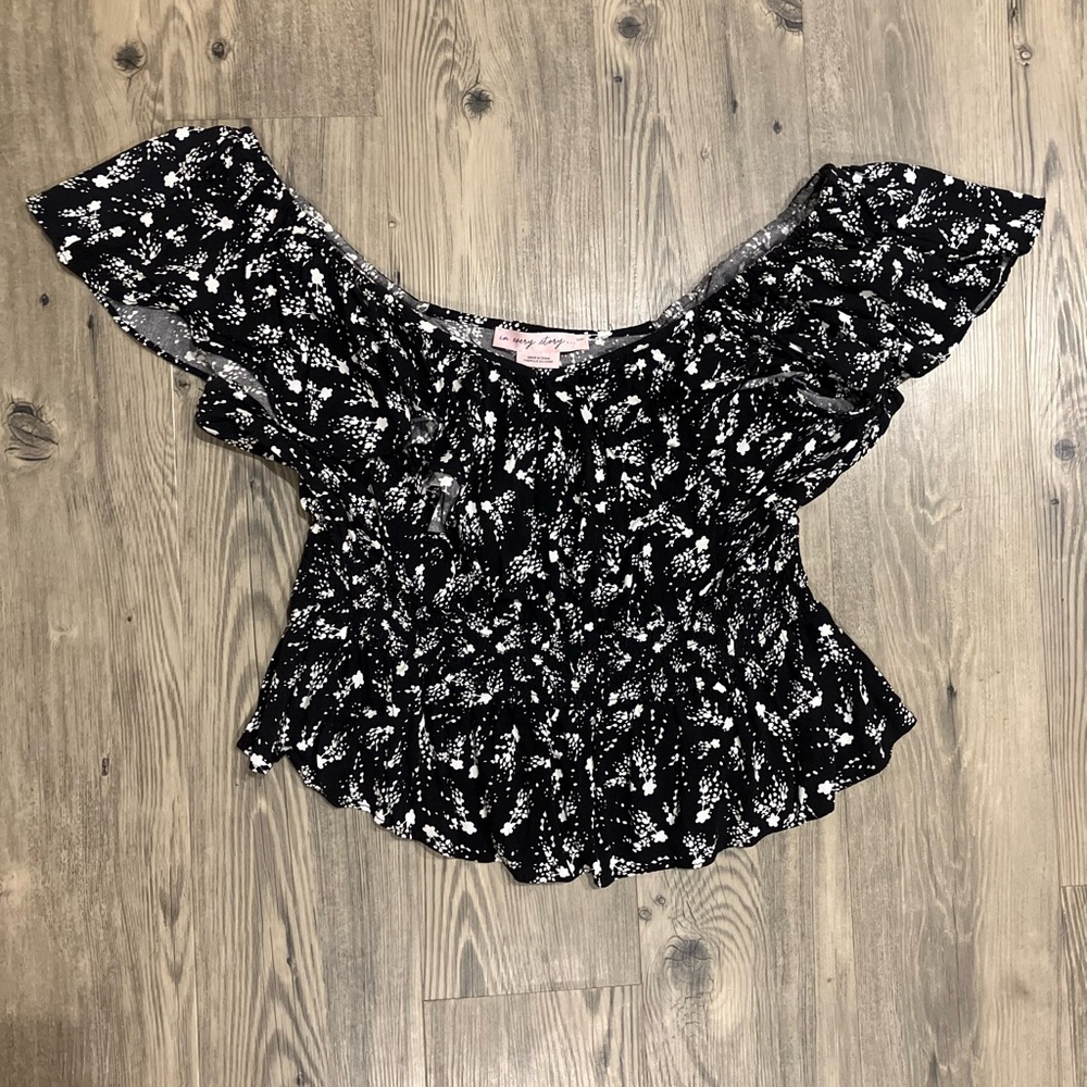 In Every Story Off The Shoulder Ruffle Top